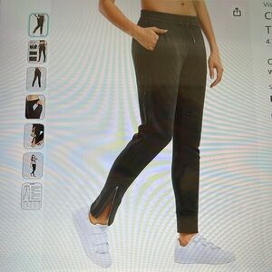 CRZ YOGA women’s joggers sweatpants size small color grey sage